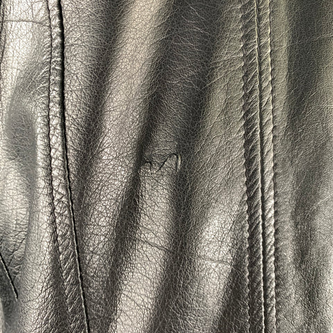 THE KOOPLES Size M Black Leather Lambskin Biker Jacket
