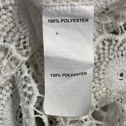 RAMY BROOK Size S White Polyester Lace Button Up Shirt