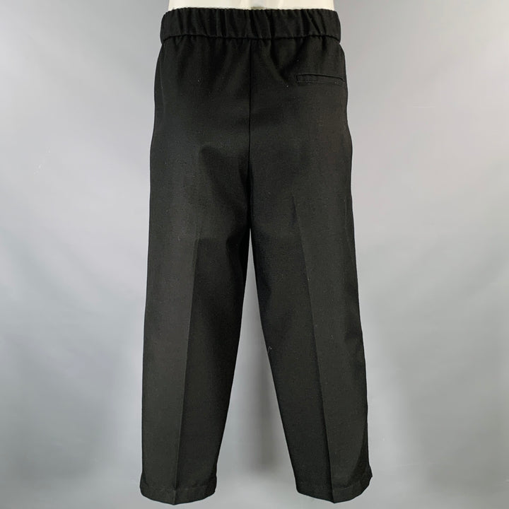 VERSACE JEANS COUTURE Size L Black Polyester Blend Pleated Casual Pants