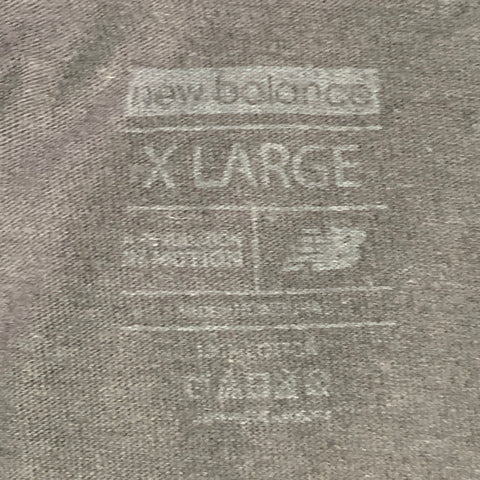 NEW BALANCE SS19 Size XL Fun Guy Black White Print Cotton Crew Neck T-shirt