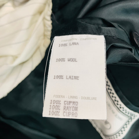 GIANNI VERSACE Size 40 Black Wool Shawl Collar Jacket