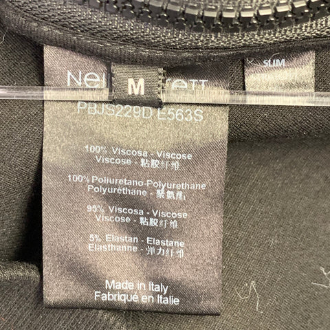 NEIL BARRETT Size M Rocky Elton Black Multi Color Print Viscose Crew Neck Sweatshirt