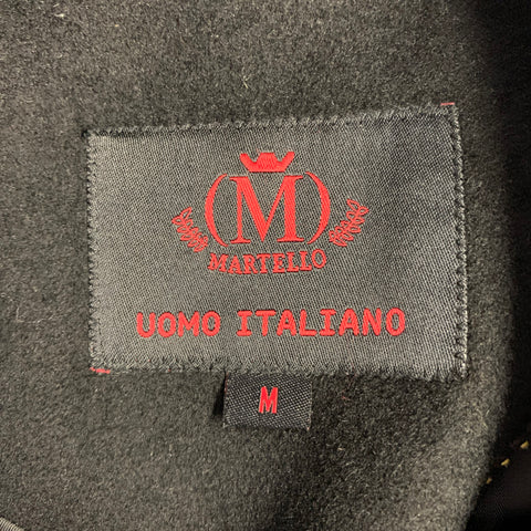 MARTELLO Size M Black Wool Cashmere Polyamide Buttoned Jacket