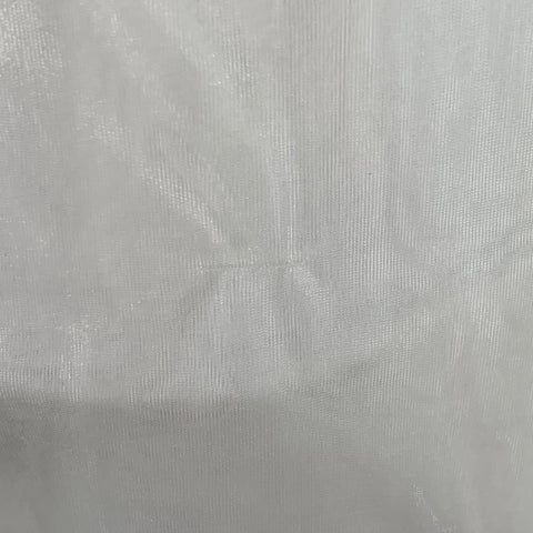 HELMUT LANG Size XL White Cotton Blend Chiffon Double Layer Crew Neck Pullover