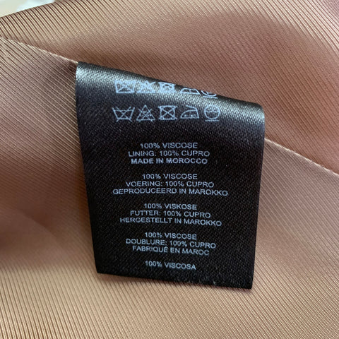 DRIES VAN NOTEN Size 36 Pink Viscose Single Breasted Notch Lapel Sport Coat
