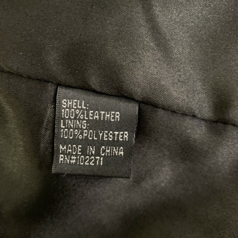 WEST COAST LEATHER Size 2 Black Leather Lambskin Jacket