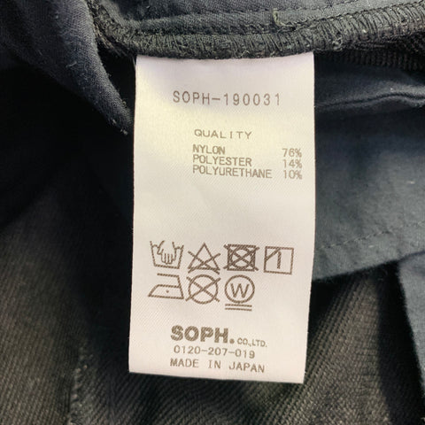 SOPHNET Size L Black Nylon Blend Cuffed Shorts