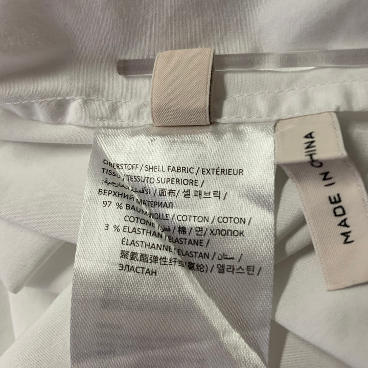 DOROTHEE SCHUMACHER Size 2 White Cotton Blend Shirt