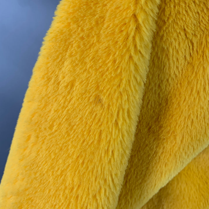 JOYRICH Size S Yellow Textured Polyester Hooded Jacket