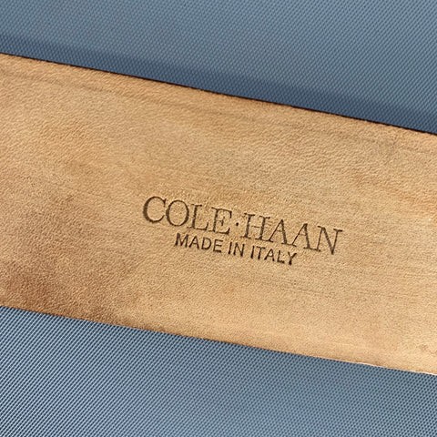 COLE HAAN Waist Size XS Brown Tan Snakeskin Leather Belt