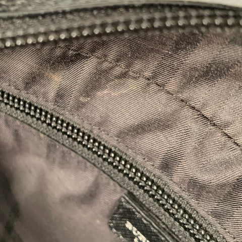 BURBERRY Black Saffiano Leather Top Handles Bag