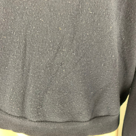 BROOKS BROTHERS Size M Navy Merino Wool V-Neck Pullover