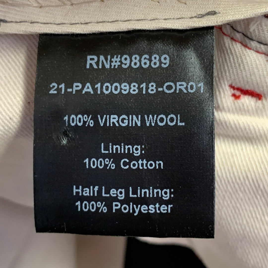 TODD SNYDER Size 40 Regular Orange Wool Tweed Single Breasted Notch Lapel Suit