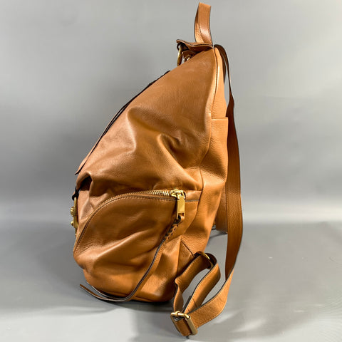 REBECCA MINKOFF Brown Leather Backpack