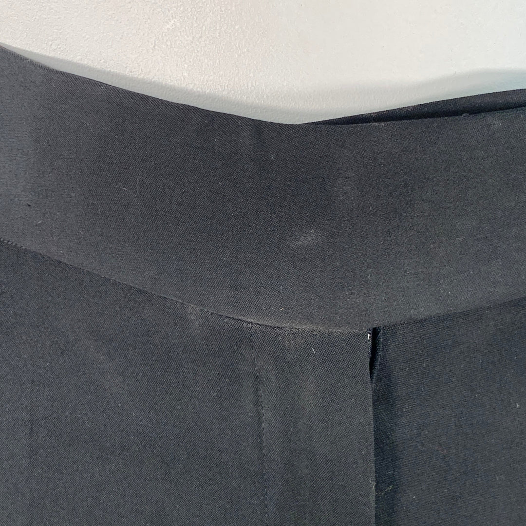 MARC JACOBS Size 10 Black Wool Wide Leg Dress Pants