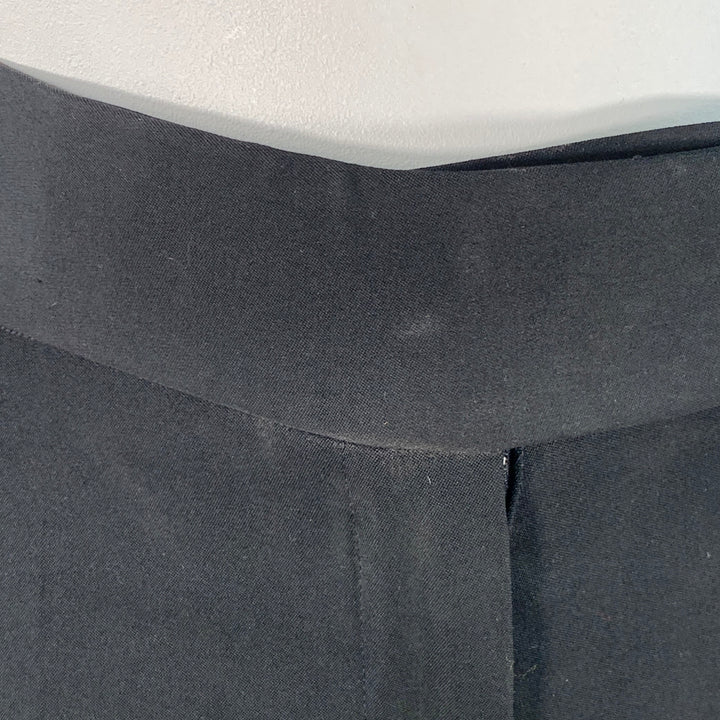 MARC JACOBS Size 10 Black Wool Wide Leg Dress Pants