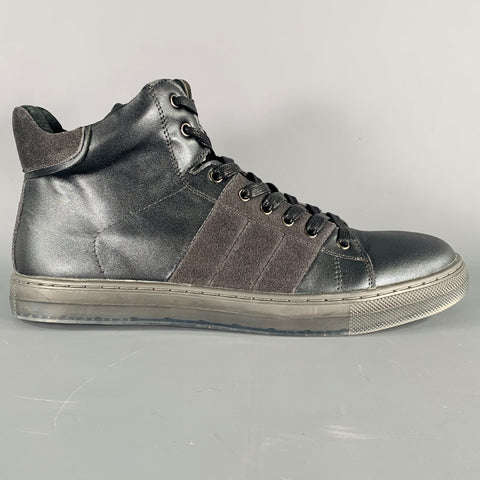 BADGLEY MISCHKA Size 10 Teddy Black Leather Sneakers