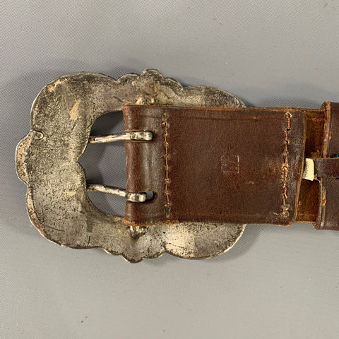 RALPH LAUREN Size M Brown 40815328 OSG Leather Belt