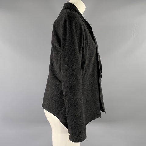 A'BOUT Size S Dark Grey Cashmere Heather Cardigan Jacket