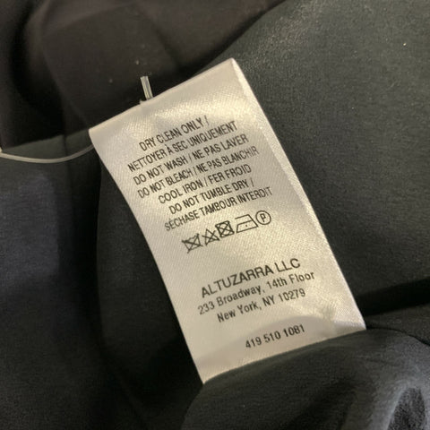 ALTUZARRA Size M Black Polyester Polyamide Metallic A-Line Skirt