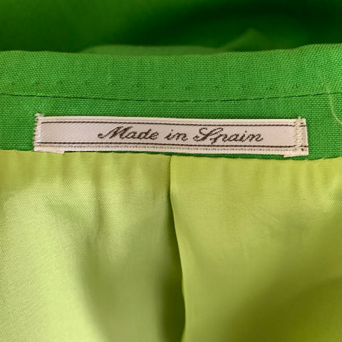 VERSACE CLASSIC SS1996 Chest Size 40 Green Silk Notch Lapel Sport Coat