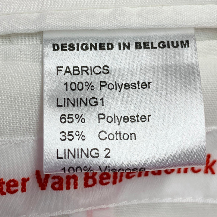 WALTER VAN BEIRENDONCK SS22 Size XS Pink Neon Twill Polyester Sport Coat