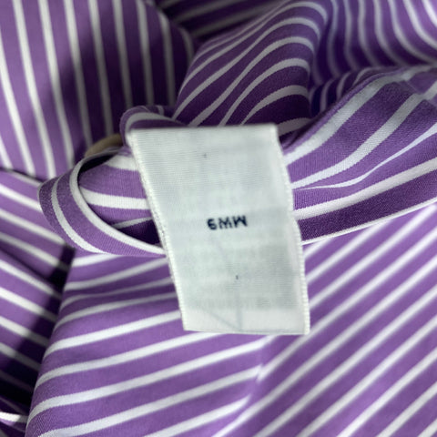 RALPH LAUREN Size XL Purple White Stripe Cotton Long Sleeve Shirt