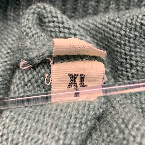 I.MAGNIN Pull en cachemire col en V sauge vert taille XL