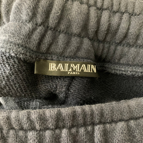 BALMAIN Size M Navy Cotton Joggers Casual Pants