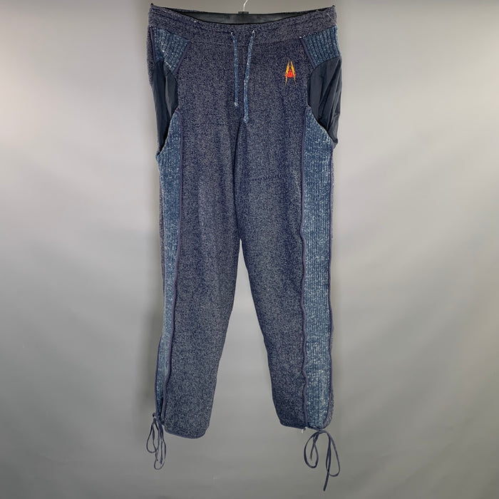 VIVIENNE WESTWOOD Size XL Blue White Cotton Polyester Joggers Casual Pants