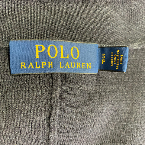 POLO by RALPH LAUREN Size S Navy Knit Linen Wool Two Pockets Cardigan