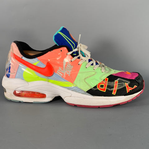 NIKE Size 10 Air Max 2 Light Multi Color Color Block Nylon Sneakers