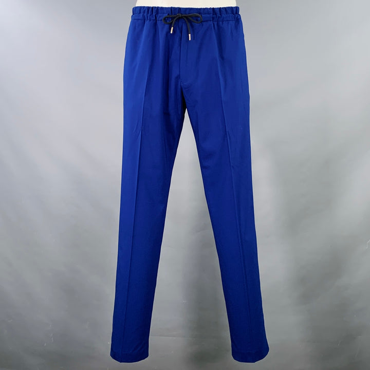 PAUL SMITH Size 42 Royal Blue Virgin Wool Blend Single Breasted Suit