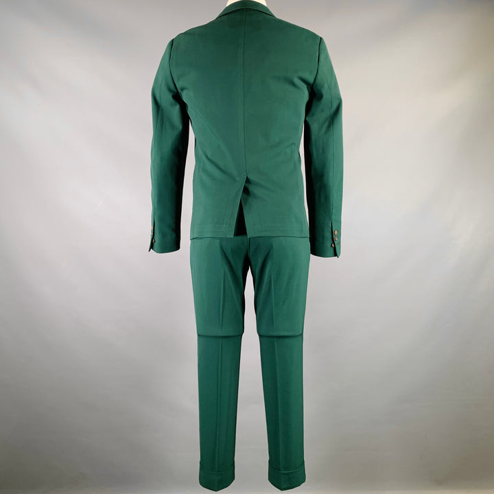 MARNI Size 38 Green Wool Blend Notch Lapel Suit