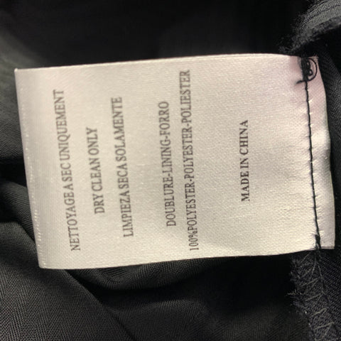 SANDRO Size 32 Navy Black Wool Tuxedo Dress Pants