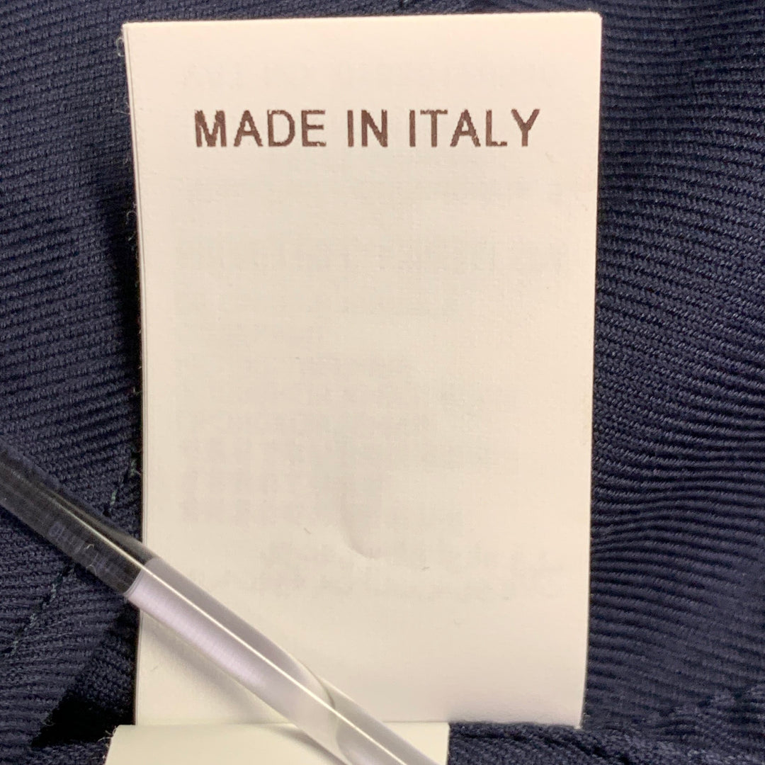 BRUNELLO CUCINELLI Size L Navy Cotton Twill Western Leisure Fit Long Sleeve Shirt