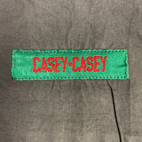 CASEY-CASEY Size L Green Sage Cotton Long Sleeve Shirt