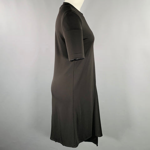 DKNY Size S Black Polyester Blend Short Sleeve Dress