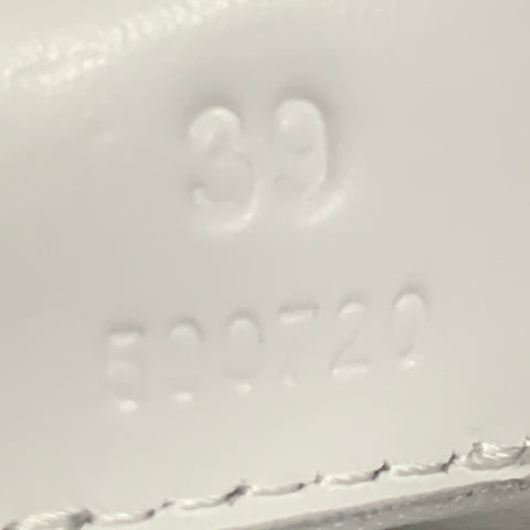 LOEWE Size 9 White Metallic Silver Nylon Suede Logo Sneakers