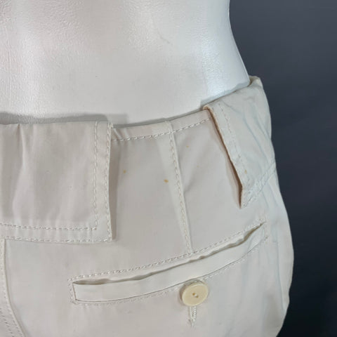 JEAN PAUL GAULTIER Size 4 Cream Cotton Cargo Casual Pants
