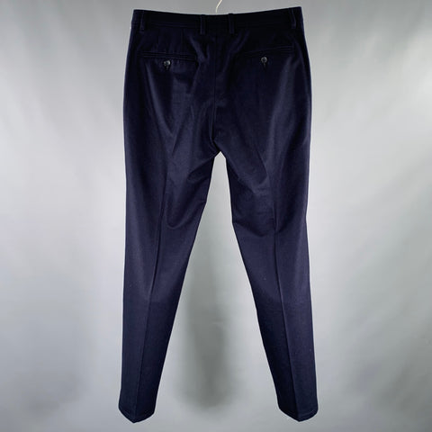 VALENTINO Size 32 Navy Wool Flat Front Dress Pants