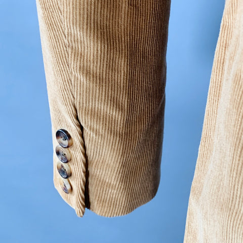 BAND OF OUTSIDERS Size S Tan Corduroy Cotton Notch Lapel Suit
