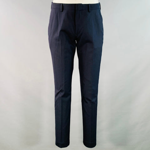 J.CREW Size 36 Short Ludlow Navy Wool Slim Fit Notch Lapel Suit