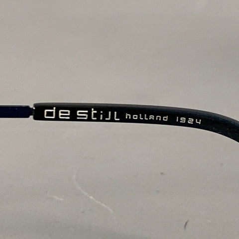DE STIJL Lunettes Aviateur Henry en métal bleu