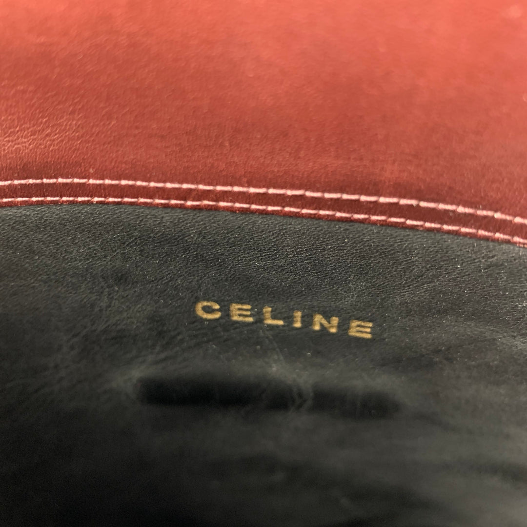 CELINE Size 7 Black Brown Pull On Boots