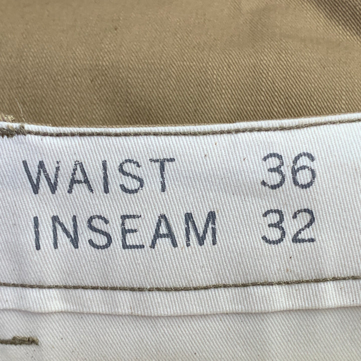 RRL by RALPH LAUREN Size 36 Camel Cotton Selvedge Twill Straight Button Fly Chino Casual Pants