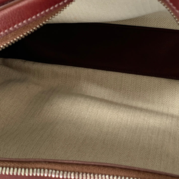HERMES 2013 Hebdo Reporter Burgundy Togo Leather Palladium Messenger Bag