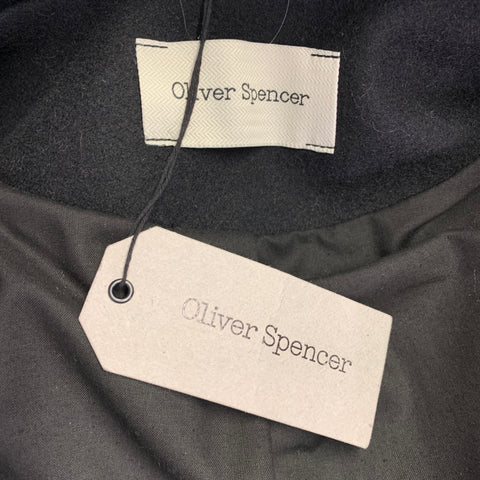 OLIVER SPENCER Size 40 Black Camel Cotton Blend Shearling Vest