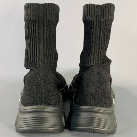 BALENCIAGA Size 13 Speed 3.0 Black Polyester Blend Knit Sock Sneakers