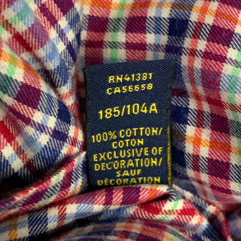 POLO by RALPH LAUREN Size XL Multi Color Plaid Cotton Long Sleeve Shirt